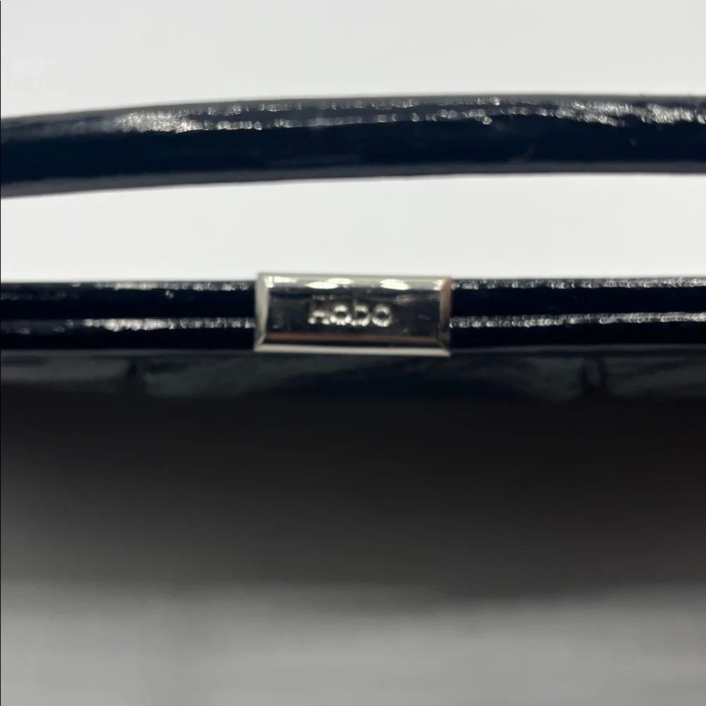 HOBO black patent leather handbag